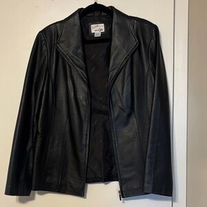 East 5th Black Leather Jacket